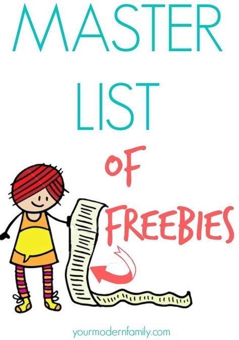 Master list of freebie websites (Free samples from .